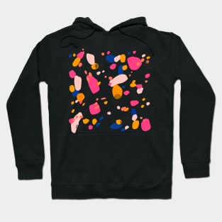 Modern Terrazzo Pattern |  Candy Pink Hoodie